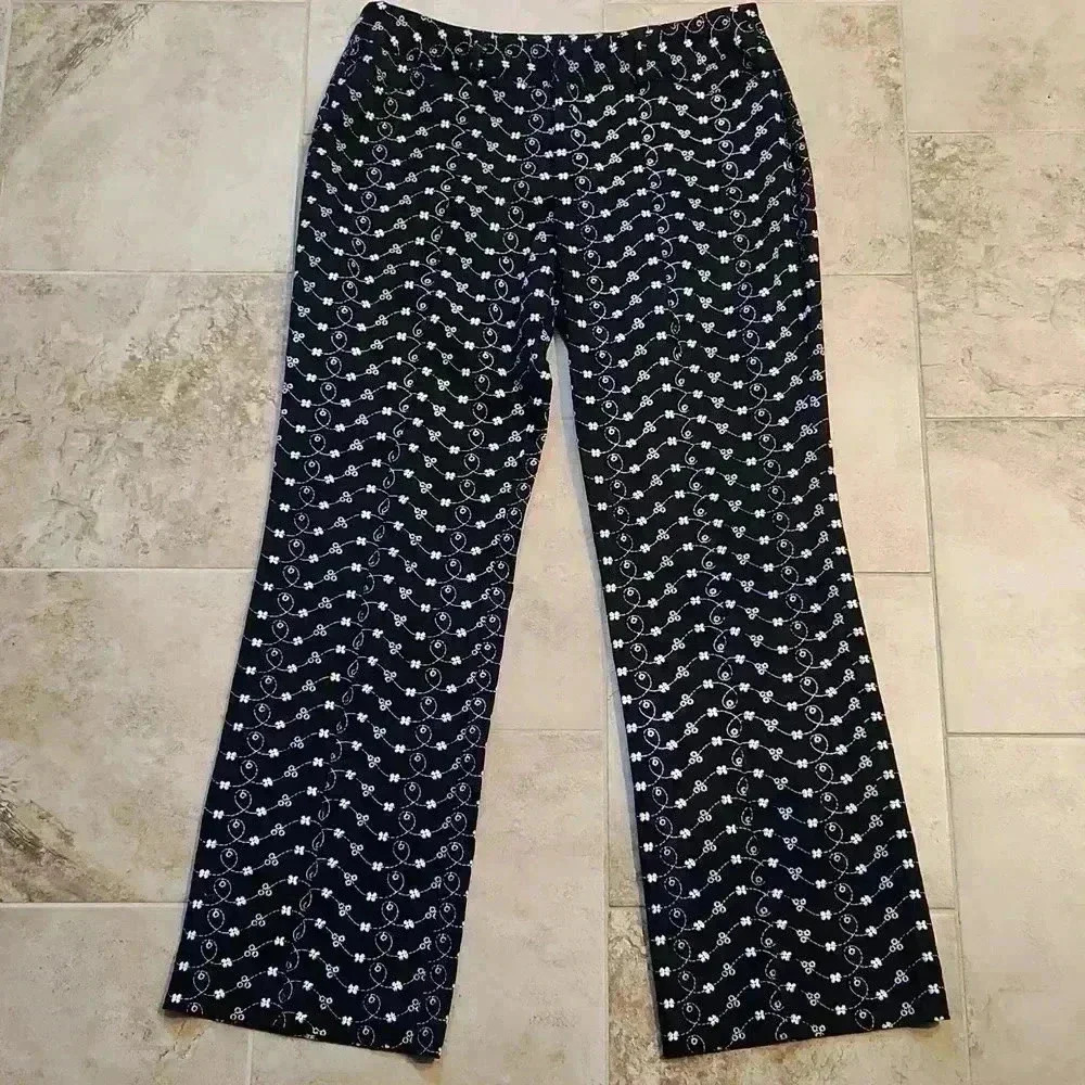 Donna Rae Embroidered Pants